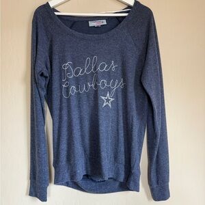 Dallas Cowboys NFL Herstyle Blue Long Sleeve Tee Women’s Medium Soft Cozy